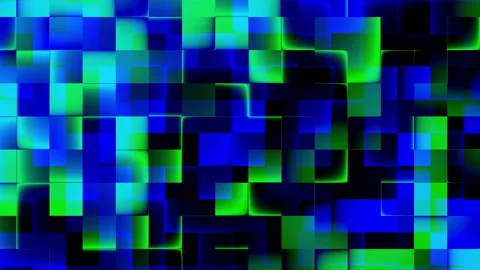 Abstract blue and green low poly geometric background video footage for Stock Footage 339476857
