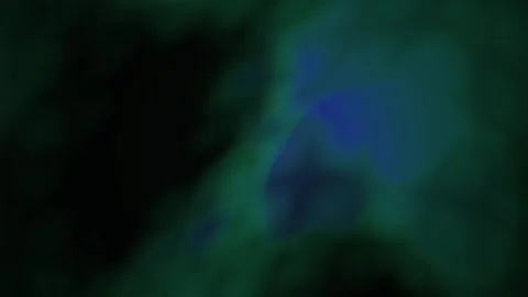 Abstract Blue and Green Nebula Cloud Formation Cosmic Background. Stock Footage 334410145