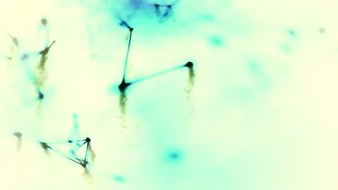 Abstract Blue and Green Network Stock Footage 289114798