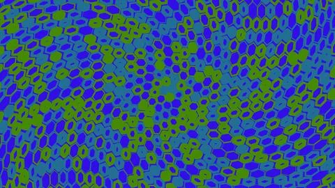Abstract blue and green pixelated digital background Stockillustratie