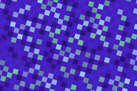 Abstract blue and green pixelated pattern background Stock Illustration