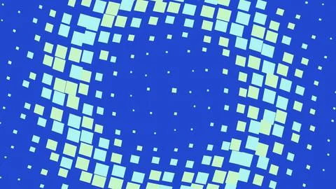 Abstract blue and green square halftone pattern background Stock Illustration