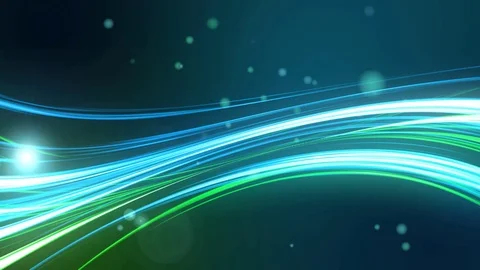 Abstract blue and green wave Video stock 75894746