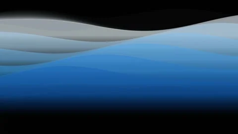 Abstract blue and grey fluid wave motion on black background Stock Footage 336775954