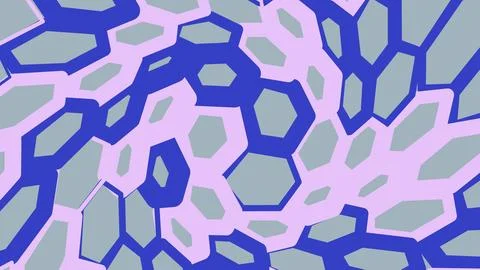 Abstract blue and grey geometric honeycomb pattern background Stockillustratie