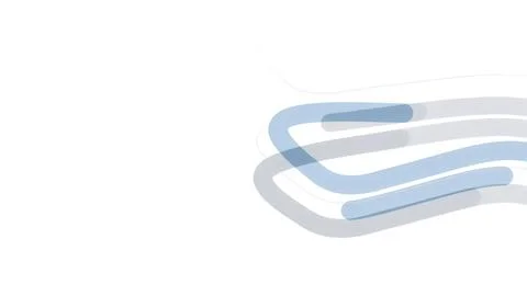 Abstract blue and grey wavy lines flowing in a modern minimal design Stock Illustration