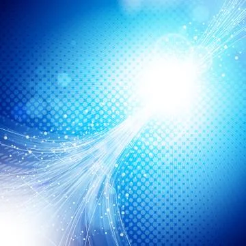 Abstract blue and light background. Stock Illustration