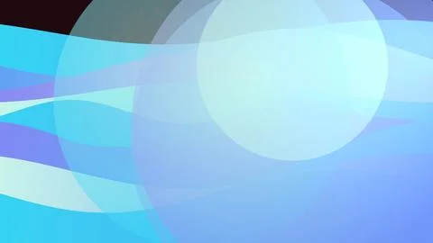 Abstract blue and light circle shapes with soft glow Illustrazione stock