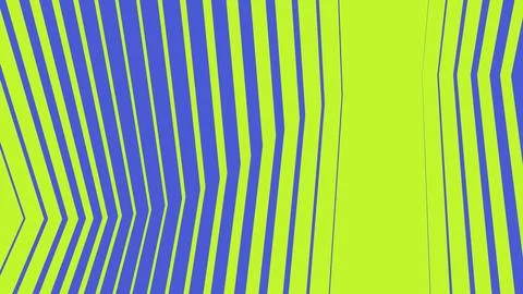 Abstract blue and lime green vertical striped pattern design Stock Illustration