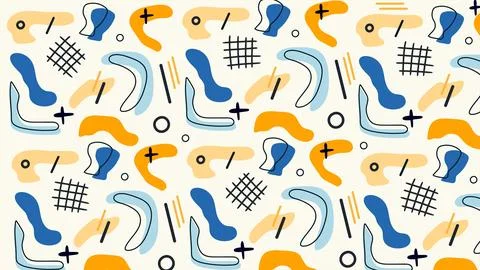 Abstract Blue and Orange Artistic Background Stock Illustration