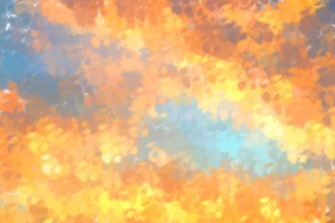 Abstract blue and orange digital painted pattern background Stock Photos