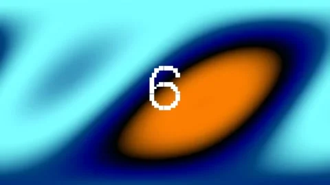 Abstract blue and orange gradient background with fluid modern curves Stock Footage 342092568