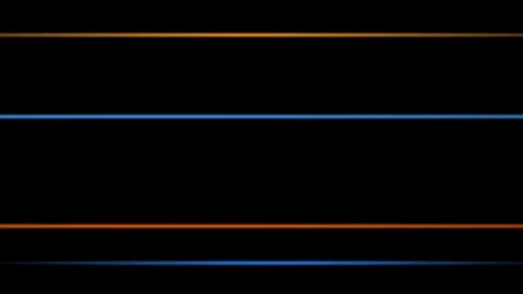 Abstract blue and orange lines moving with clean cinematic motion on black .. Stock Footage 340915483