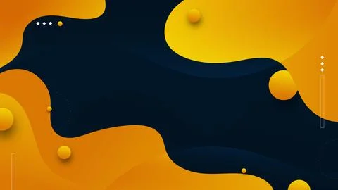 Abstract blue and orange shape with blue background, modern curve dynamic l.. Stock Illustration