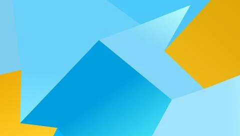 Abstract blue and orange triangle background, low poly pattern 스톡 일러스트