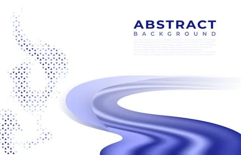 An abstract blue and orange wave background features a winding 3d curve pattern 스톡 일러스트