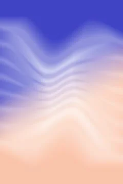 Abstract Blue and Peach Wave Background – Soft Fluid Gradient Ripple イラスト素材