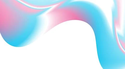 Abstract blue and pink glossy waves futuristic artistic background Stock-Illustration