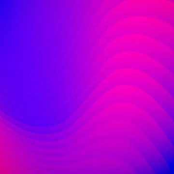 Abstract blue and pink gradient color striped lines wave pattern background a Stock Illustration