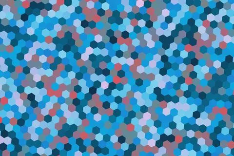 Abstract blue and pink hexagonal pattern texture background 스톡 일러스트