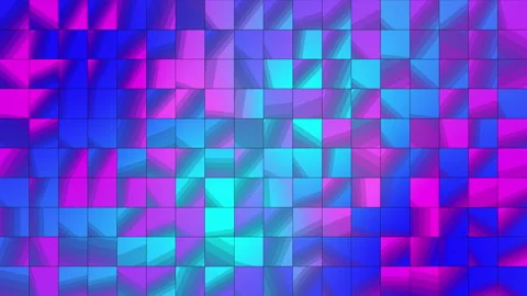 Abstract blue and purple background with squares and geometric shapes. Video stock 280588429