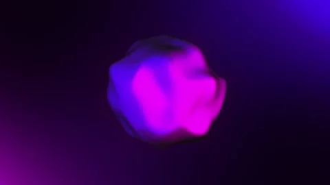 Abstract blue and purple bright liquid glowing digital round energy sphere Stock Footage 239091072