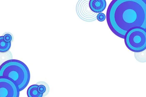 Abstract Blue and Purple Circular Frame Background Stock Illustration