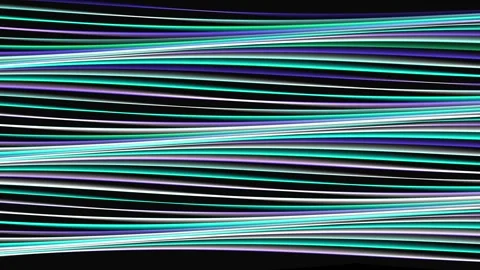Abstract Blue and Purple Digital Wave Lines on Black Background 4K Vídeo Stock 337331923