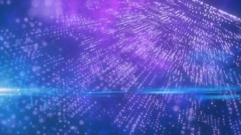 Abstract blue and purple dots glowing energy scientific futuristic hi-tech .. Illustrazione stock