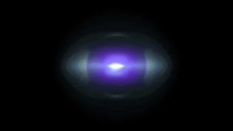 Abstract blue and purple glowing lens flare energy eye Vidéo 346269366