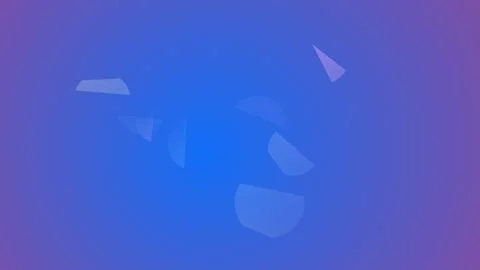 Abstract Blue and Purple Gradient Background with Scattered Floating Geomet.. Stock Illustration