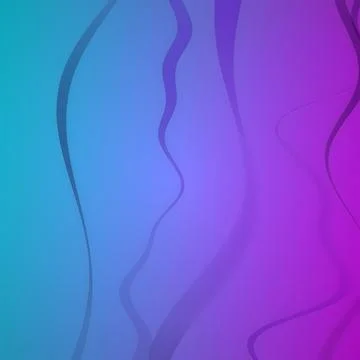 Abstract Blue and Purple Gradient Background with Wavy Vertical Lines and Soft Stock Illustration