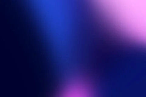 Abstract blue and purple gradient background with soft pink light and blurred Stock Illustration