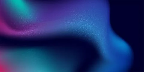Abstract blue and purple liquid wavy shapes futuristic grainy background Stock Illustration