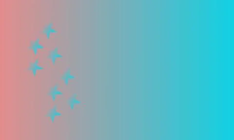 Abstract blue and red background with object shape Stock Illustration