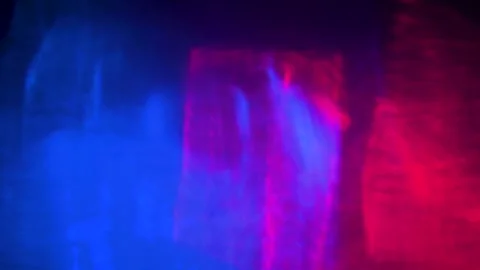 Abstract Blue and Red Bokeh Light Leak Overlay Video stock 325533501