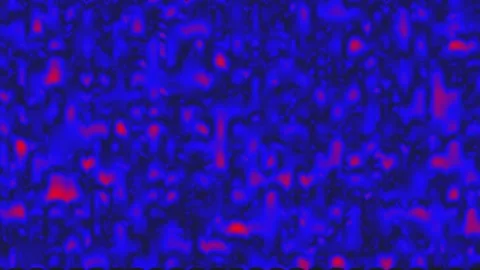 Abstract blue and red digital noise pattern with dark center background Stock Footage 340947341