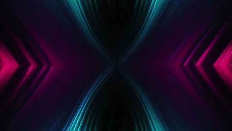 Abstract blue and red dynamic wavy line ,Dark blue background Stock Footage 309449924