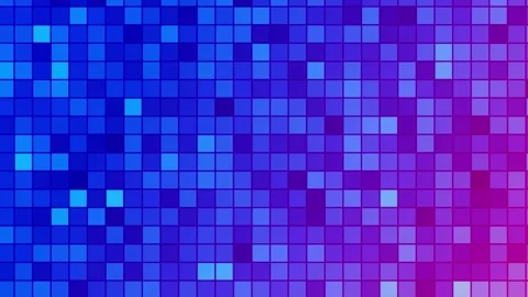 Abstract Blue And Red Flickering And Glowing Digital Squares Grid Seamless Loop  Video stock 147834500