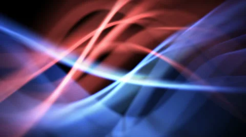 Abstract blue and red light curves - seamless background (FULL HD) Stock Footage 37231882