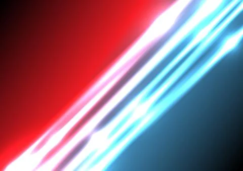 Abstract blue and red lighting effect background with space for your text. Stock Illustration
