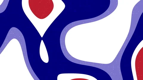 Abstract blue and red shapes ideal for modern backgrounds, graphic design Stock Footage 302889663