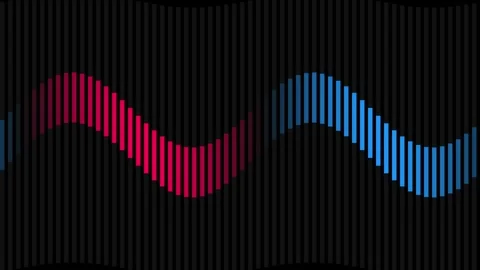 Abstract Blue and Red Vertical Bar Wave Animation 스톡 동영상 341954837