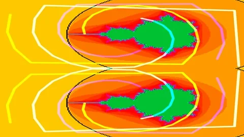 Abstract blue and red wave energy flowing pattern background for corporate .. Stock Footage 336771025