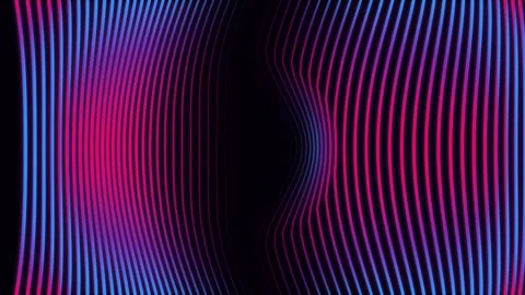 Abstract Blue and Red Wavy Lines Animation Video stock 342044313