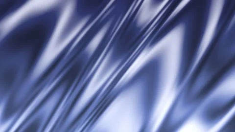 Abstract blue and silver silk fabric texture background, motion loop Stock Footage 341984140