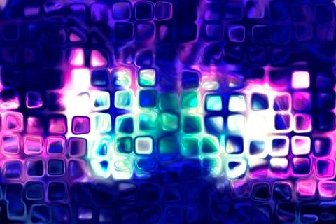 Abstract blue and square shaped background. Illustrazione stock