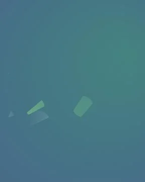 Abstract Blue and Teal Gradient Background with Soft Green Bokeh Shapes and.. Stock Illustration