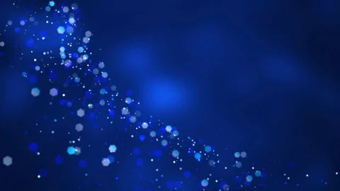 Abstract Blue and Teal Looping Background with Glittering Particles Stock Footage 125283696