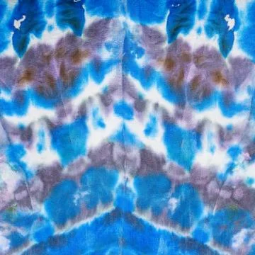 Abstract blue and violet pattern on silk batik Stock Illustration